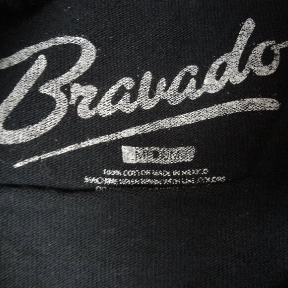 GUNS -N- ROSES FLOWERS AND REVOLVERS LOGO - BLACK MEDIUM T-SHIRT L213 - Picture 4 of 4